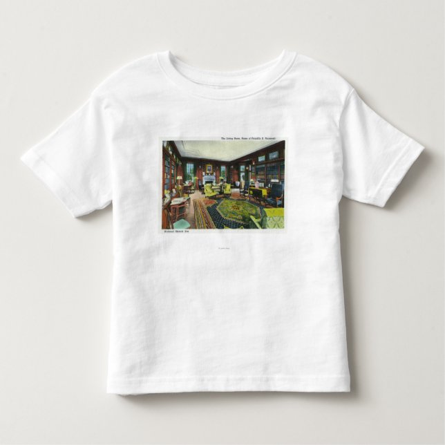 Interior View of FDR's Living Room Toddler T-Shirt (Front)