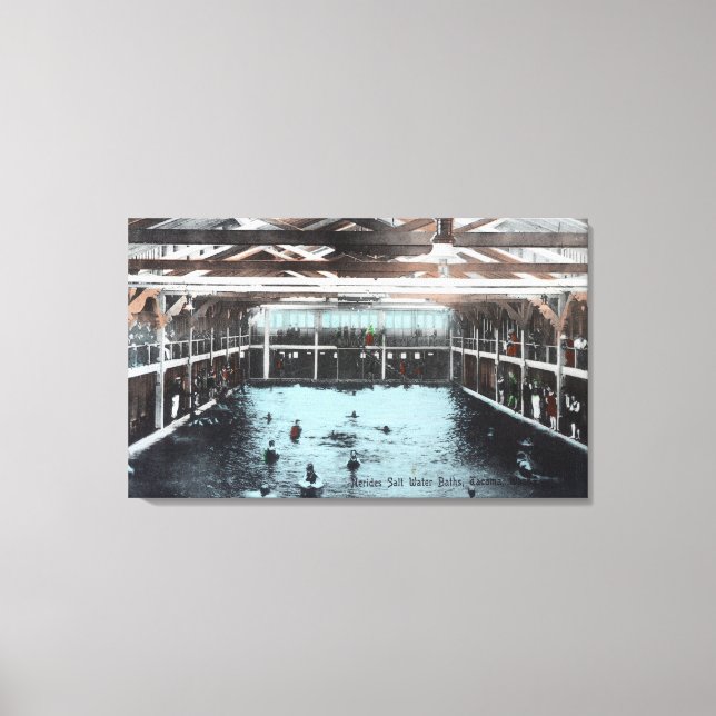 Interior View of Nerides Salt Water Baths Canvas Print (Front)