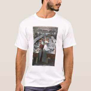 Interior View of Salmon Cannery Workers T-Shirt