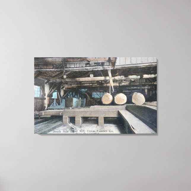 Interior View of South Side Band Mill Canvas Print (Front)