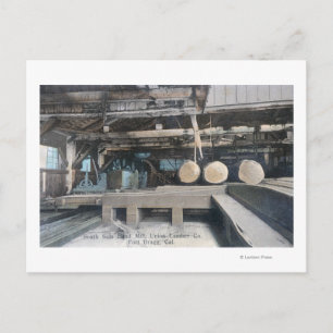 Interior View of South Side Band Mill Postcard