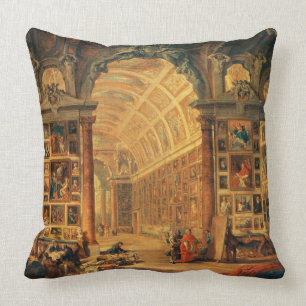 Interior View of The Colonna Gallery, Rome (oil on Cushion