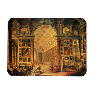 Interior View of The Colonna Gallery, Rome (oil on Magnet