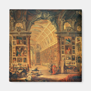 Interior View of The Colonna Gallery, Rome (oil on Magnet