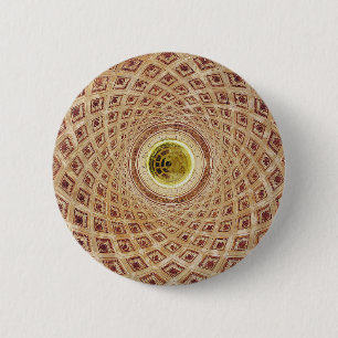 Interior view of the Cupola in the Chapel 6 Cm Round Badge
