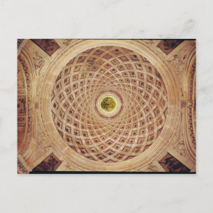 Interior view of the cupola in the chapel postcard