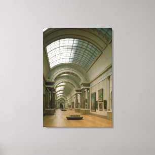 Interior view of the Grande Galerie Canvas Print