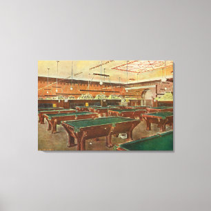 Interior View of the Graney Pool Hall Canvas Print