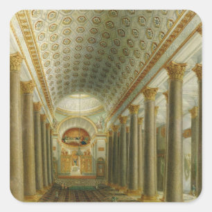 Interior view of the Kazan Cathedral Square Sticker