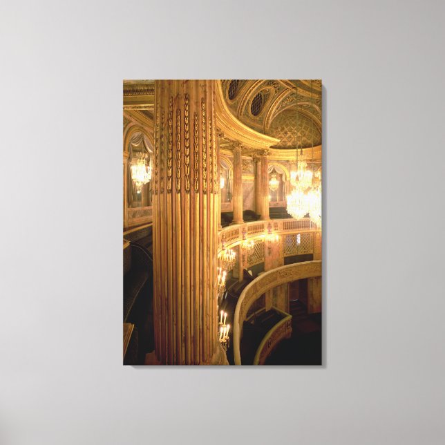 Interior view of the Opera House looking towards t Canvas Print (Front)