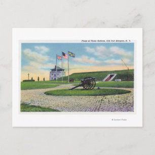 Interior View of Trade Room in Old French Postcard