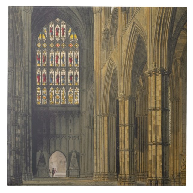 Interior View of Westminster Abbey Looking Towards Tile (Front)