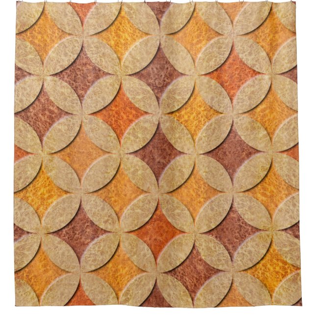 Interior wall panel pattern - Arabic decor - seaml Shower Curtain (Front)