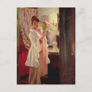 Interior with the Artist's Wife, 1889 Postcard