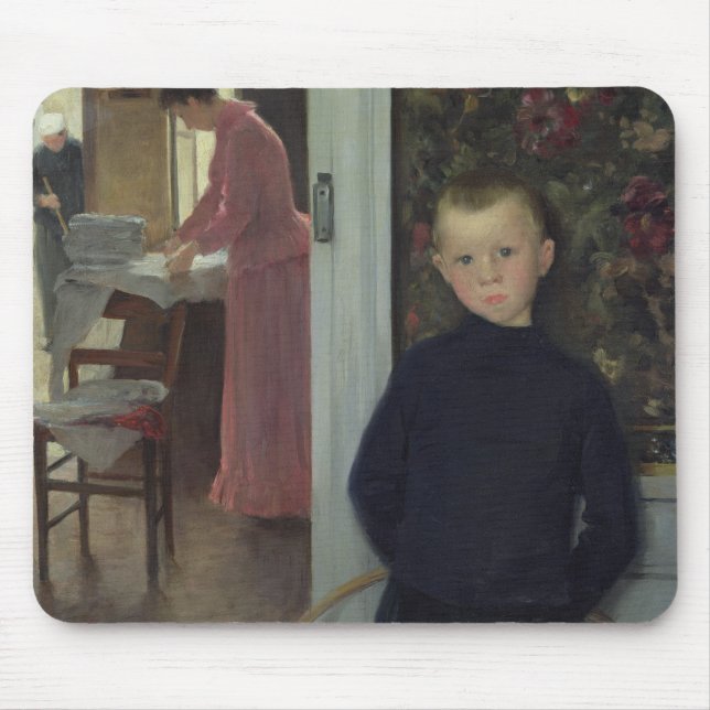Interior with Women and a Child Mouse Pad (Front)