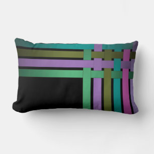 Interlacing ribbons lumbar cushion
