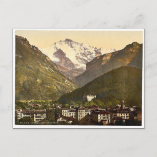 Interlaken, and the Jungfrau, Bernese Oberland, Sw Postcard