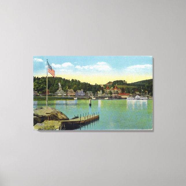 Interlaken Park View of the Weirs Canvas Print (Front)