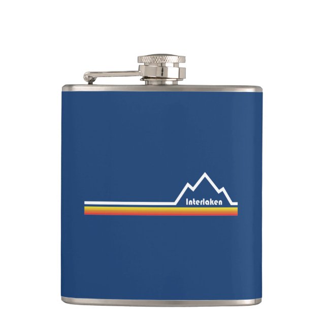 Interlaken, Switzerland Hip Flask (Front)