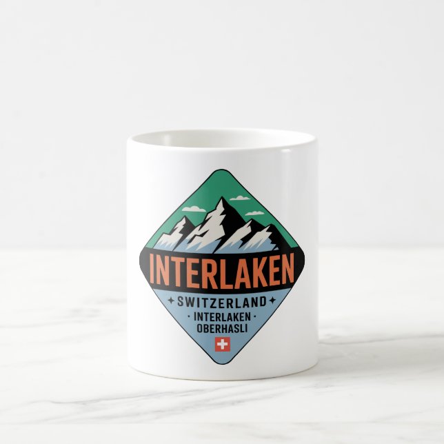 Interlaken Switzerland Mountain Mug (Center)