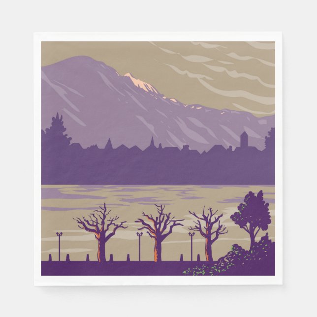 Interlaken Switzerland Napkin (Front)