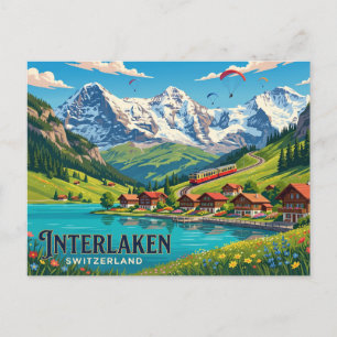 Interlaken Switzerland Postcard