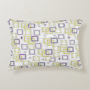 Interlocking Dimensions Accent Pillow