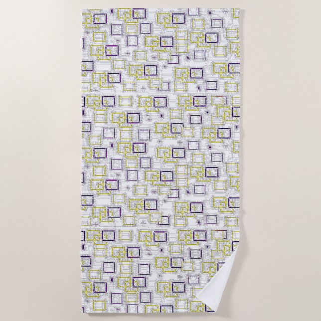 Interlocking Dimensions Beach Towel (Front)
