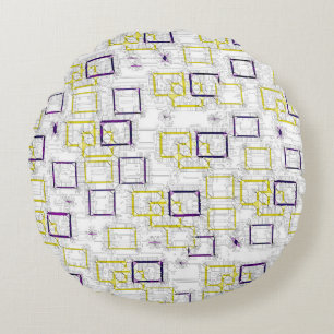 Interlocking Dimensions Round Cushion