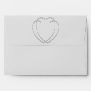 Interlocking Hearts Invitation Envelope