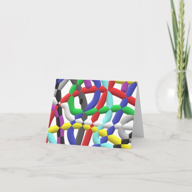 Interlocking tubes thank you card (Front)
