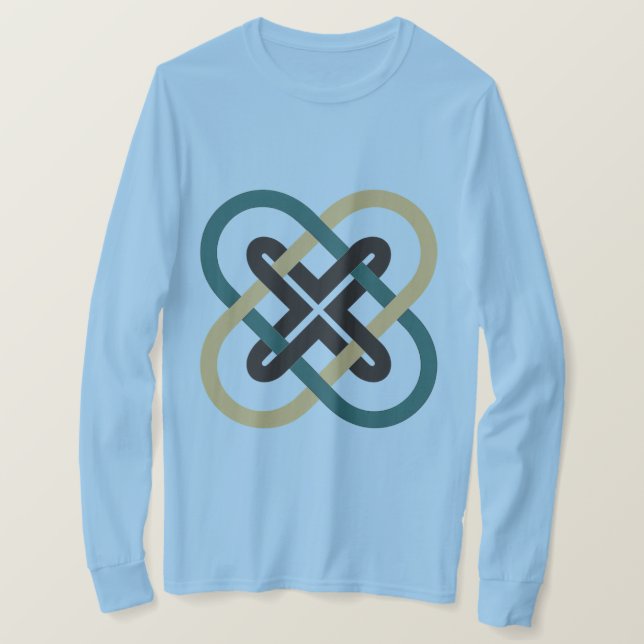 Interlocking X Men's Long Sleeve T-Shirt (Design Front)