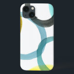 Interlocking Yellow & Blue Circles iPhone 13 Case<br><div class="desc">A simple print of interlocking yellow and blue circles by Megan Meagher. The white background lets the colours of the circles pop. Purchase yours today!</div>
