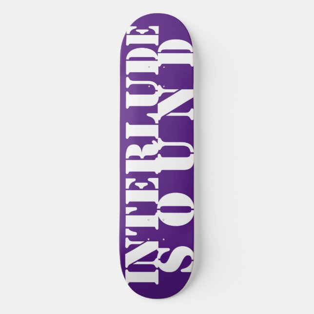 INTERLUDE SOUND  8 1/2" Skateboard Deck (Front)