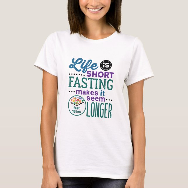 Intermittent Fasting OMAD Funny Quote T-Shirt (Front)
