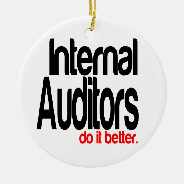 Internal Auditors Do It Better Ceramic Tree Decoration (Front)