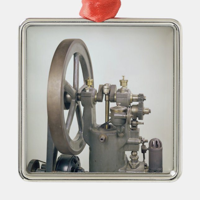 Internal combustion engine, 1876 metal tree decoration (Front)