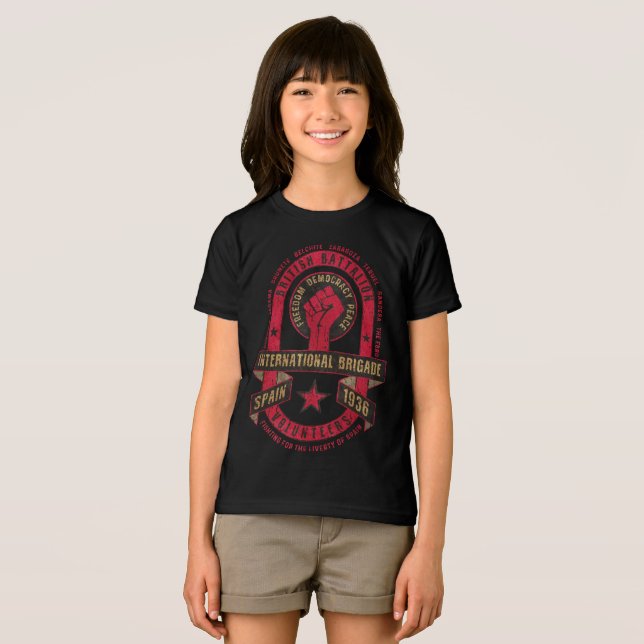 Internationa Brigade British Battalion Tri-Blend Shirt (Front Full)