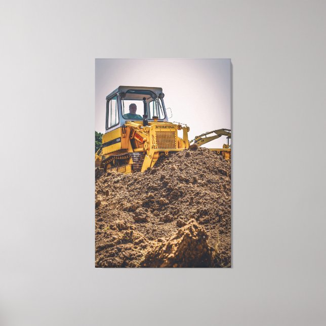 International 100B bulldozer Canvas Print (Front)