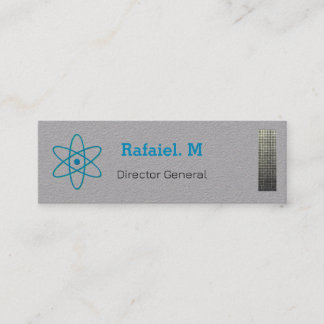 International Atomic Agency Premium Grey Business Mini Business Card