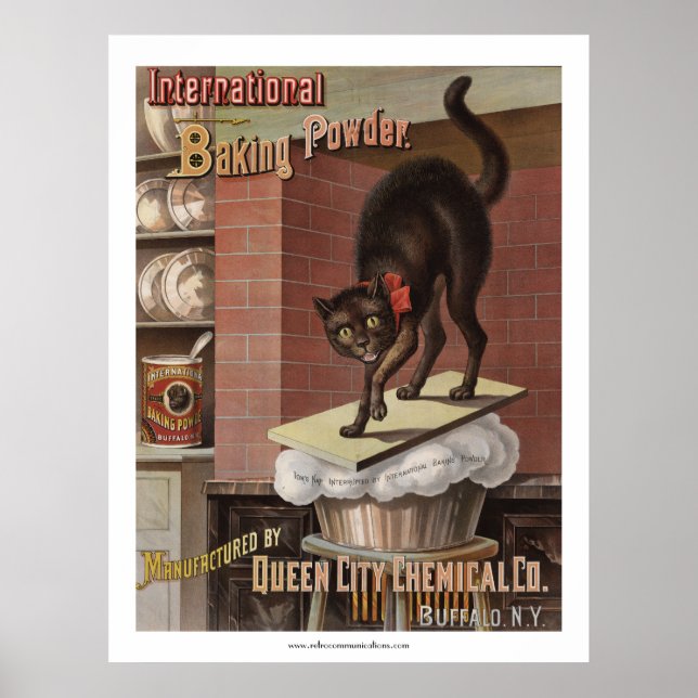 International Baking Powder Label Poster (Front)