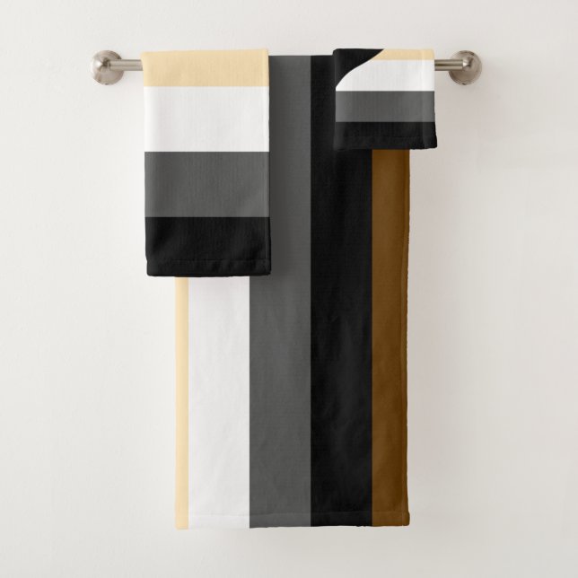 International Bear Brotherhood Pride Flag Bath Towel Set (Insitu)