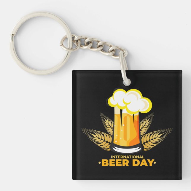 International Beer Day    Key Ring (Front)