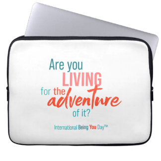 International Being You Day Quotes - Laptop Sleeve