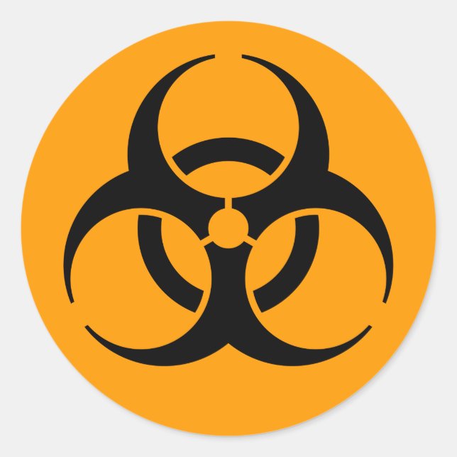 International biohazard symbol stickers (Front)