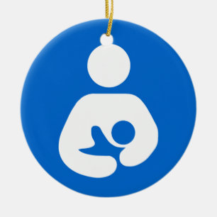 International Breastfeeding Symbol Ceramic Tree Decoration