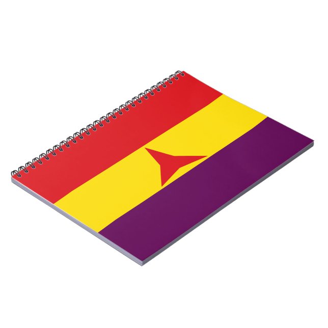 International Brigades Flag (Spanish Civil War) Notebook (Left Side)