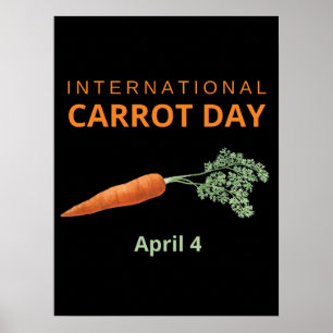 International Carrot Day April 4 Poster