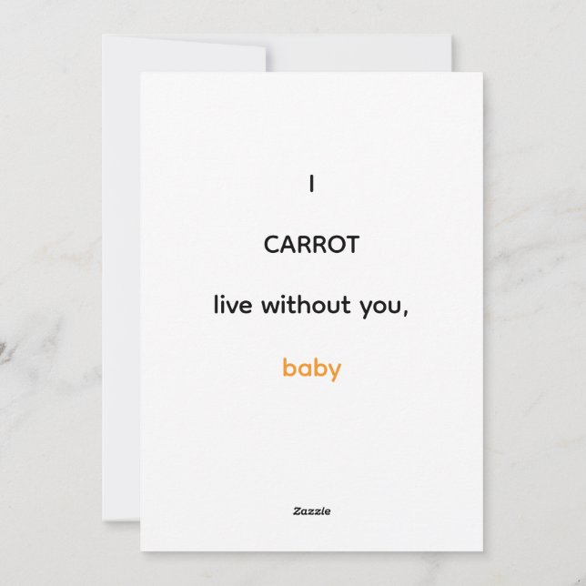 International Carrot Day Holiday Card (Back)