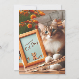 International Cat Day Invitation